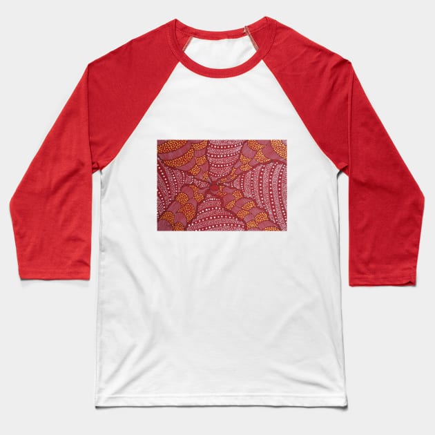 Abstrait 10 Baseball T-Shirt by Maryse Le Moing Art